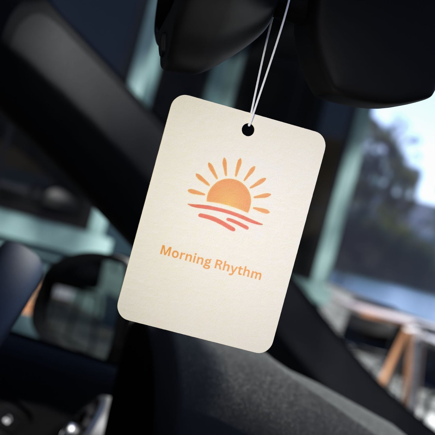 Car Air Freshener — Morning Rhythm Scented Sunburst (Fresh, Uplifting)