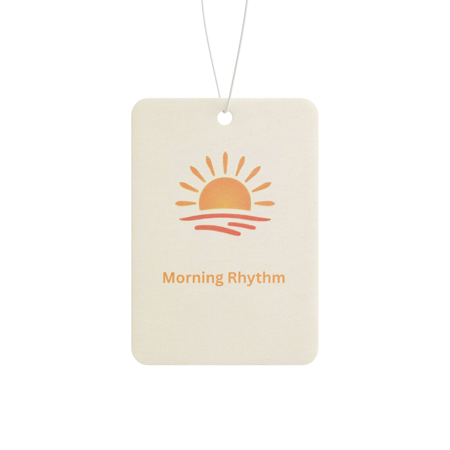 Car Air Freshener — Morning Rhythm Scented Sunburst (Fresh, Uplifting)
