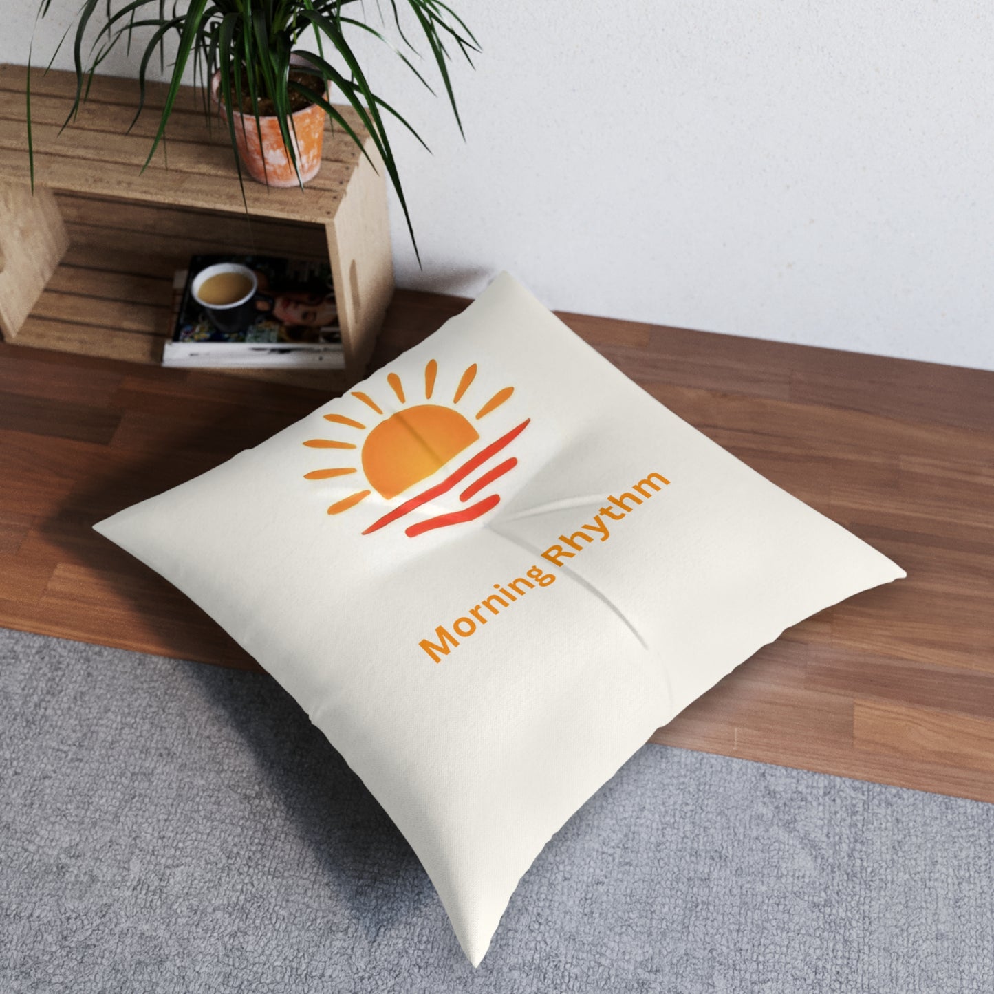 Morning Rhythm Tufted Floor Pillow