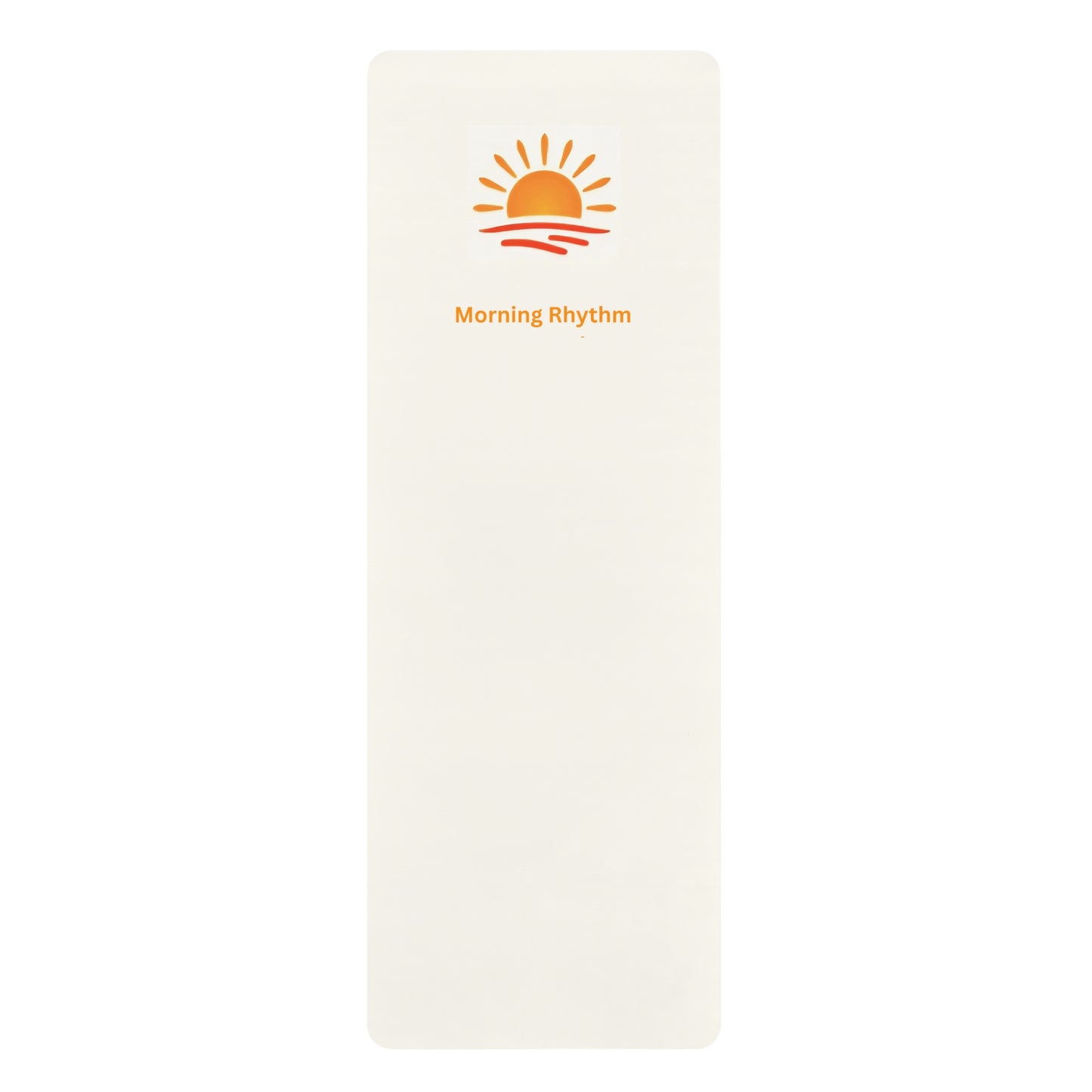 Morning Rhythm Rubber Yoga Mat — Sunrise Graphic Non-Slip Exercise Mat