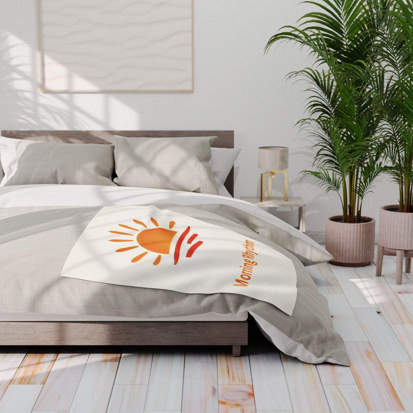 "Morning Rhythm" Sunrise Throw Blanket