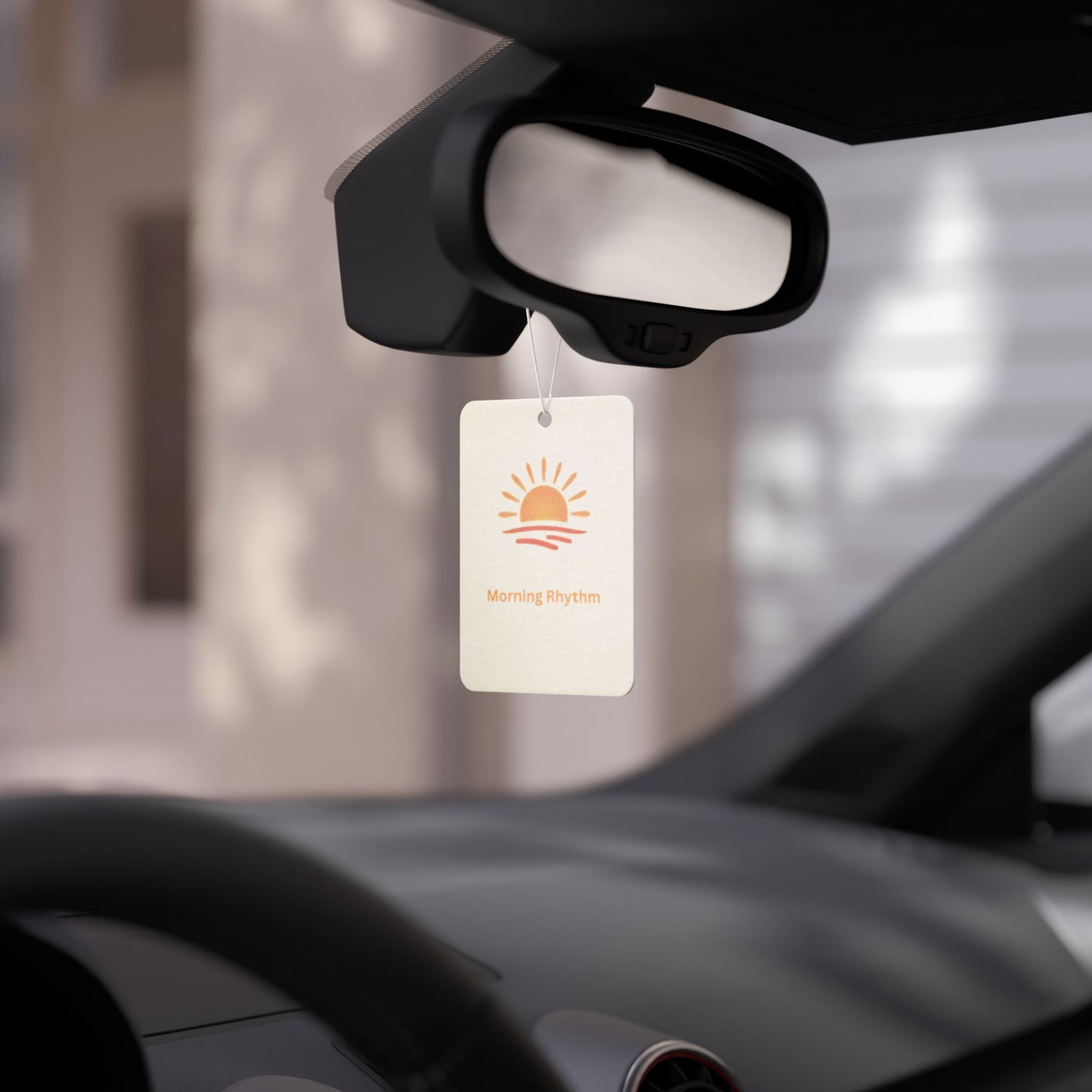 Car Air Freshener — Morning Rhythm Scented Sunburst (Fresh, Uplifting)